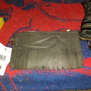 Black wristlet with phone charger